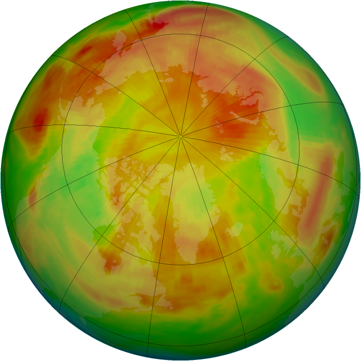 Arctic ozone map for 15 May 1980
